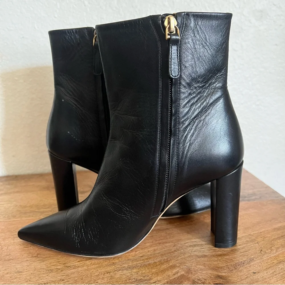 Tory Burch Penelope Womens Black Leather Ankle Boots Size 7 M - Picture 7 of 15